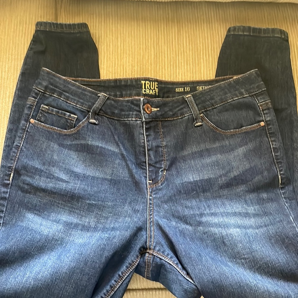Denim skinny jeans